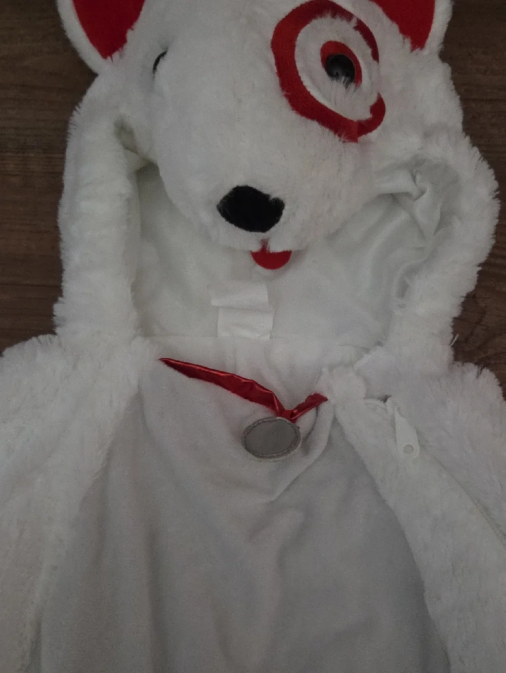 Target Bullseye Plush Dog Costume with Hood - Picture 3 of 4
